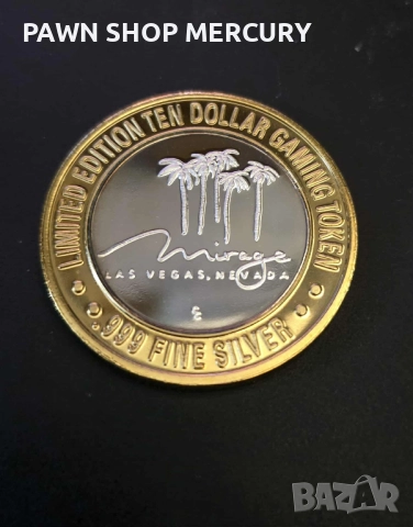 Продавам 2бр. сребърни игрални токъни 10 долара от Лас Вегас, снимка 6 - Нумизматика и бонистика - 51860938