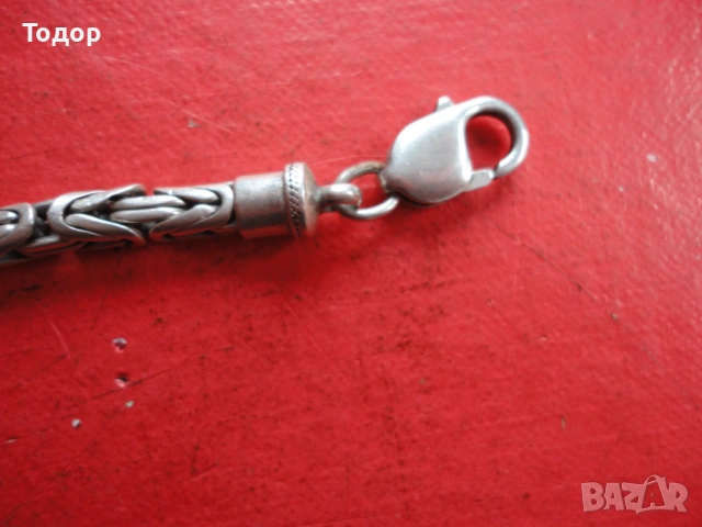 Невероятна сребърна гривна 2, снимка 4 - Гривни - 53060744