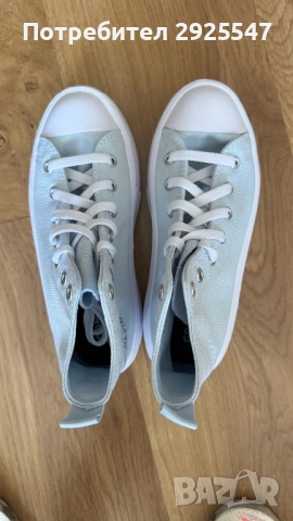 Кецове на платформа Converse 35 номер светло сини, снимка 6 - Кецове - 52400799