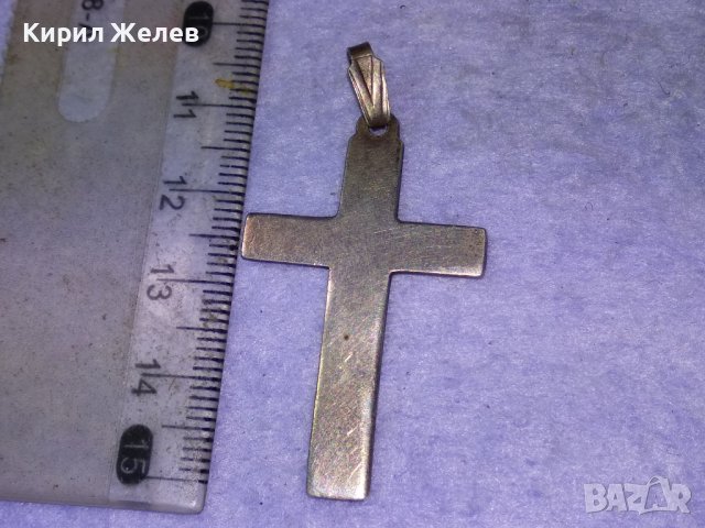 СТИЛЕН СРЕБЪРЕН НАГРЪДЕН КРЪСТ ВИСОКА ПРОБА СРЕБРО КРЪСТЧЕ 38799, снимка 3 - Колиета, медальони, синджири - 43225633