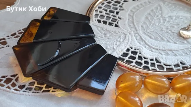 Винтидж брандово колие Mark Cain , снимка 4 - Антикварни и старинни предмети - 48869598