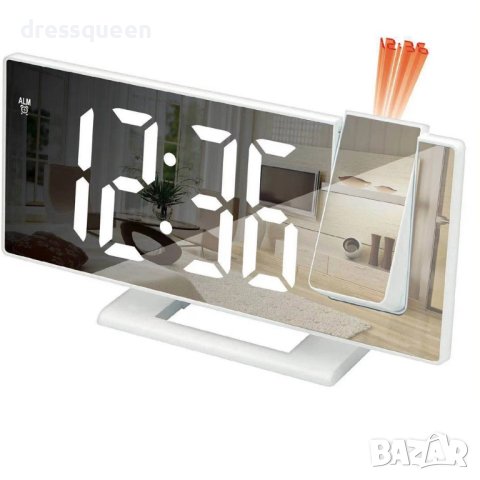 3967 Проектиращ настолен часовник с огледален дисплей, снимка 9 - Други - 44015708