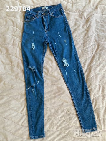 Дамски дънки с висока талия