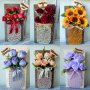 Подаръци за 8 март с цветя, снимка 1 - Подаръци за жени - 44084199