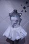 Детска бяла рокля за спортни танци, снимка 9