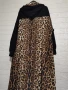 НОВА ДЪЛГА РОКЛЯ С КАЧУЛКА С ЛЕОПАРДОВ ПРИНТ 3XL-4XL, снимка 8