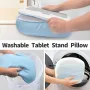 CGBE регулируема възглавница за таблет или електронен четец за легло, с възглавница, син и сив, снимка 8