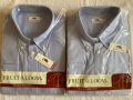 Мъжка риза Fruit of the Loom, тип Oxford, голям, размер, дълъг и къс ръкав, светлосин цвят, маркова 