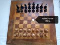 Табла и шах, дървена кутия, дървени фигури, пулове за игра на табла, дървена табла , снимка 3