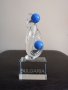 ДЕЛФИН - кристална статуетка, снимка 1 - Статуетки - 26483960