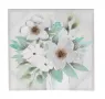 Картина Цветя 3D, метални детайли, 60x60см , снимка 2