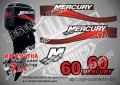 Mercury 1999-2006 60 hp Two Stroke Меркюри извънбордов двигател стикери надписи лодка outmertsr-60, снимка 1 - Аксесоари и консумативи - 43338931