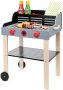 Детско дървено барбекю BBQ Детска дървена кухня с аксесоари, снимка 1 - Играчки за стая - 43967472