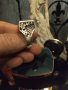 Мъжки масивен сребърен пръстен ръчна изработка с бял сапфир , снимка 2