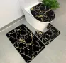 Комплект от 3 неплъзгащи се килимчета,мраморна визия, снимка 3