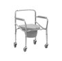 Тоалетен стол с колелца за възрастни - сгъваем, снимка 1 - Грижа за възрастни - 43894272