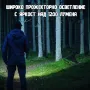 Лазерен фенер ЛЕД акумулаторен прожектор зарядно за риболов къмпинг, снимка 7