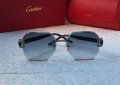 Cartier 2022 прозрачни дамски слънчеви очила Осмоъгълник с камъни