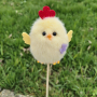 4605 Великденска украса Пиле на пръчка, 30 см, снимка 5