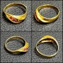 Златни пръстени Синджир злато 14 карата 585 gold prasten lanec, снимка 8