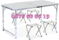 Къмпинг сгъваема маса с 120х60 см с 4 бр. столчета, градинска маса, снимка 3