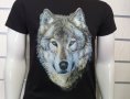 Нова мъжка тениска с трансферен печат Вълк със сини очи, Серия вълци, снимка 6