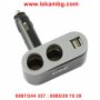 Двоен разклонител за автомобилна запалка с 2бр. USB - 01002, снимка 5