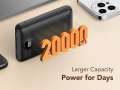 VEGER 20000mAh PowerBank 22,5 W бързо зареждане USB C външна батерия с тип C  QC 4.0 PD 3.0, снимка 4