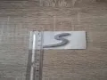 Porsche S сребриста емблема малък размер, снимка 3