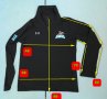 тънко водоустойчево горнище Under Armour Black UA Squad Woven Jacket, снимка 4