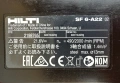 Hilti SF 6-A22 ATC - Мощен безчетков винтоверт 2x22V 5.2Ah, снимка 7