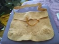 Чанта промазан плат с цип нова бежава 320х260мм, снимка 1