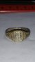 Старинен пръстен сачан над стогодишен с БУКВА А  - 59911, снимка 3