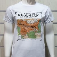 Нова мъжка тениска с дигитален печат България на три морета, снимка 5 - Тениски - 28215877