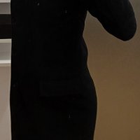 дамско палто зимно елегантно черно, снимка 2 - Палта, манта - 43949354