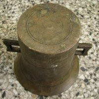 Голям аптекарски хаван камбана, снимка 3 - Антикварни и старинни предмети - 33621028