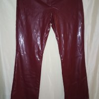 Панталон от PVC- в бордо M,L/ 42, снимка 1 - Панталони - 43346929