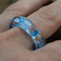 Цветни пръстени от смола, снимка 2 - Пръстени - 33091152