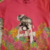 Нова розова тениска, снимка 1 - Детски тениски и потници - 37596060