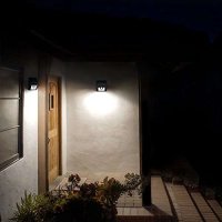369 Водоустойчива стенна соларна LED лампа със сензор за движение 30 светлодиода, снимка 6 - Лампи за стена - 21518627