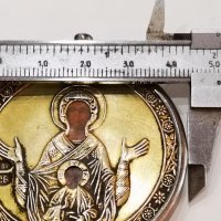  Сребърна сребро 84 икона(панагия)Царска Русия, снимка 6 - Антикварни и старинни предмети - 26878977