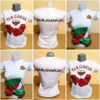 Дамска тениска на България - високо качествена сублимация - 3 варианта , снимка 1 - Тениски - 21984746