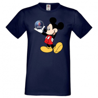 Мъжка тениска Mickey Mouse SAAB Подарък,Изненада,Рожден ден, снимка 6 - Тениски - 36577526