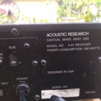 Acoustic Research AR X-07, снимка 11 - Ресийвъри, усилватели, смесителни пултове - 26311345