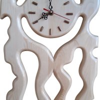 Стенни часовници, дървен стенен часовник, снимка 12 - Стенни часовници - 20415671