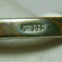 Стар Руски Сребърен пръстен 1940-1950 година , снимка 4 - Антикварни и старинни предмети - 27618553
