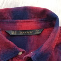 Дамска карирана риза Zara размер XS, снимка 3 - Ризи - 43308283