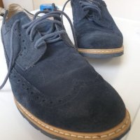 Clarks Gambeson Navy Suede мъжки обувки номер 42, снимка 7 - Официални обувки - 43532400