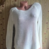 Ажурен пуловер, снимка 1 - Блузи с дълъг ръкав и пуловери - 43743025