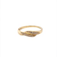 Златен дамски пръстен 1,56гр. размер:60 14кр. проба:585 модел:21721-1, снимка 1 - Пръстени - 43931808